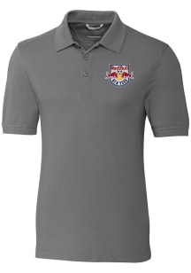 Cutter and Buck New York Red Bulls Mens Graphite Advantage Short Sleeve Polo