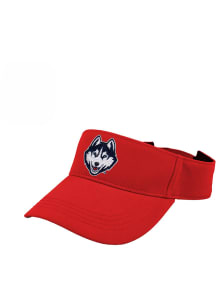 LogoFit UConn Huskies Mens Red Slice Adjustable Visor