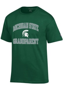 Champion Michigan State Spartans Green Number One Grandparent Short Sleeve T Shirt
