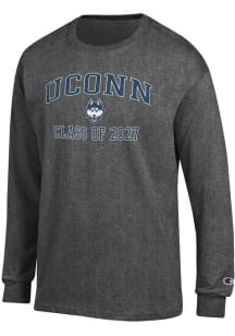 Champion UConn Huskies Charcoal Font Class of 2027 Jersey Long Sleeve T Shirt