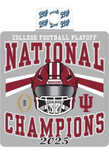 Indiana Hoosiers Slow Trot 2025 Football Nat Champ Stickers - Crimson