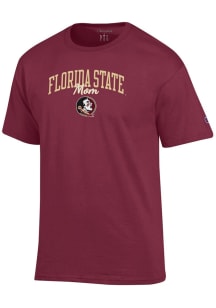 Champion Florida State Seminoles Red Mom Script Jersey Short Sleeve T Shirt