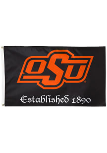 Oklahoma State Cowboys Established 3x5 Silk Screen Grommet Flag - Orange