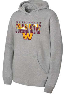 Washington Commanders Youth Grey Gameday Long Sleeve Hoodie