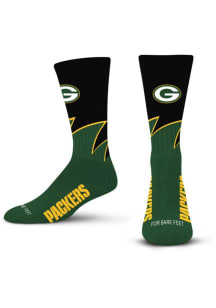 green bay packers dress socks Legend Premium Crew S/M Womens 9.5 Green Bay Packers Slouch Slub