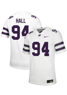 Kingston Hall  Nike K-State Wildcats White NIL Name And Number Football Jersey