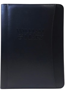 William & Mary Tribe Deluxe Student Padfolio Folders - Black