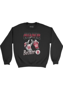 Charlie Becker Indiana Hoosiers Mens Black Illustrated Player Crew