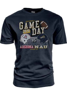Blue 84 Arizona Wildcats Navy Blue Football vs Northern Arizona Short Sleeve T Shirt