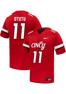 Chidera Otutu  Nike Cincinnati Bearcats Red NIL Name And Number Football Jersey