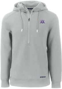 Cutter and Buck Northwestern Wildcats Mens Ash Vault Roam Hood