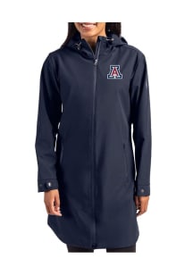 Cutter and Buck Arizona Wildcats Womens Navy Blue Camano Light Weight Jacket