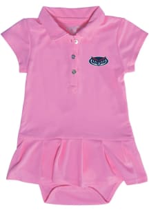 Florida Atlantic Owls Baby Girls Pink Caroline Short Sleeve Dress
