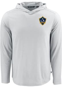 Cutter and Buck LA Galaxy Mens Grey Coastline Eco Hood