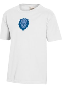 ComfortWash Columbia College Cougars Youth White Garment Dyed Short Sleeve T-Shirt