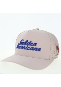 Tulsa Golden Hurricane Stacked Script Cut Above Adjustable Hat - Ivory