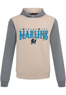 Levelwear Miami Marlins Mens Tan Ultimate Snowflakes Long Sleeve Hoodie