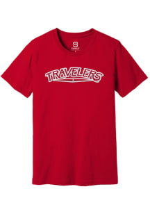 Summit Sportswear Arkansas Travelers Red Alt Logo Wordmark Short Sleeve T Shirt