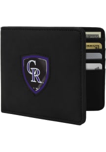 Colorado Rockies Shield Mens Bifold Wallet