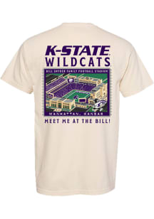 Something Inked K-State Wildcats Ivory Football Meet Me at the Bill! Postcard Short Sleeve T Shirt