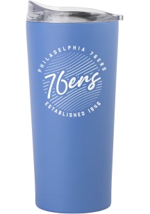 Logo Brands Philadelphia 76ers Retro Script 20 oz Stainless Steel Tumbler - Light Blue