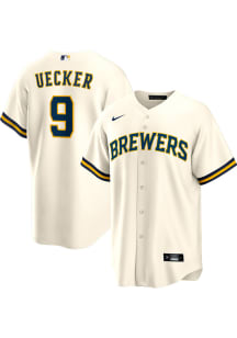 Bob Uecker Milwaukee Brewers Mens Replica Home Jersey - White