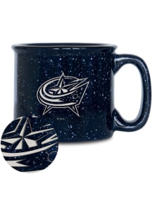 Columbus Blue Jackets Speckle Campfire Ceramic Mug - Navy Blue