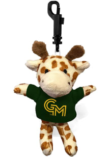 George Mason University Giraffe Plush Keychain - Green