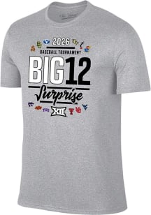 Big 12 Grey 2026 Big 12 Baseball Tournament Short Sleeve T Shirt