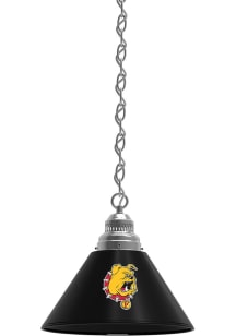 Ferris State Bulldogs Single Silver Billiard Lamp