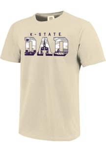 K-State Wildcats Natural Campus Fill Dad Short Sleeve T Shirt
