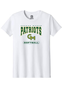 Summit Sportswear George Mason University Youth White Softball Short Sleeve T-Shirt