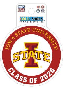 Iowa State Cyclones Class of 2026 Durable Stickers - Cardinal