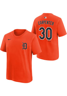 Detroit Tigers Kirk Gibson Youth ORANGE MLB Player Baseball Jersey
