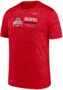 Nike Ohio State Buckeyes Youth Red Velocity Short Sleeve T-Shirt