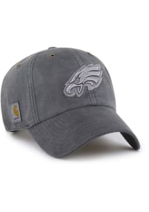 47 Philadelphia Eagles Carhartt Garment Dyed Clean Up Adjustable Hat - Charcoal