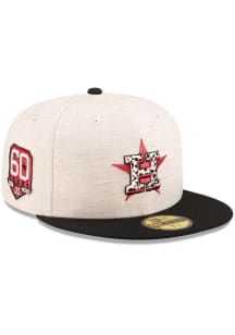 New Era Houston Astros Mens White Hemp Natural 59FIFTY Fitted Hat