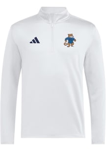 Adidas Penn State Nittany Lions Mens White Ultimate365 Woven Long Sleeve Qtr Zip Pullover