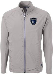 Cutter and Buck San Jose Earthquakes Mens Grey Adapt Eco Medium Weight Jacket