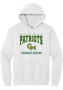 Summit Sportswear George Mason University Mens White Womens Soccer Long Sleeve Hoodie