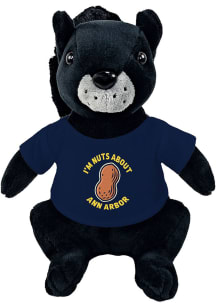Ann Arbor Nuts About Squirrel Plush - Black