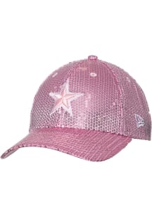 New Era Dallas Cowboys Pink JR TOD Sequin 9FORTY Adjustable Toddler Hat