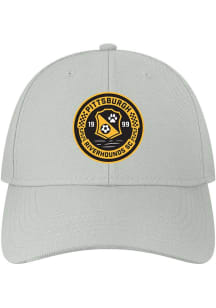 Pittsburgh Riverhounds SC Mens Grey Serge 717X Structured Flex Hat