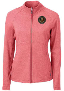 Cutter and Buck Atlanta United FC Womens Red Adapt Eco Knit Light Weight Jacket