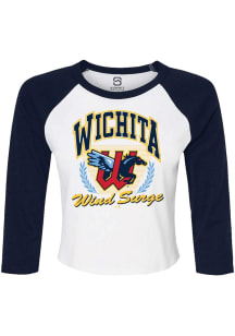 Summit Sportswear Wichita Wind Surge Womens Navy Blue Micro LS Tee