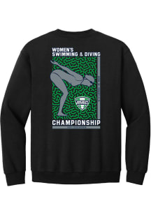 Summit Sportswear MAC Mens Black Women's Swim & Dive Championship 2026 Long Sleeve Crew Sweatshirt