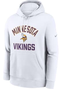 Nike Minnesota Vikings Mens White Club Logo Long Sleeve Hoodie