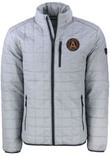 Cutter and Buck Atlanta United FC Mens Grey Rainier PrimaLoft Big and Tall Lined Jacket