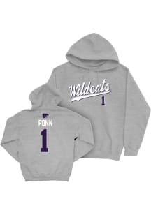 Caleigh Ponn K-State Wildcats Mens Grey NIL Script Player Hood