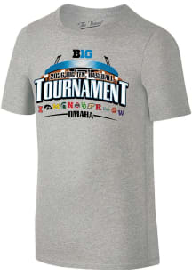 Big Ten Youth Grey 2026 Big Ten Baseball Tournament Short Sleeve T-Shirt